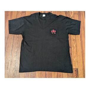 Vintage 90s Marlboro T-shirt  'You Get A lot To Like' Black Size XL Short Sleeve